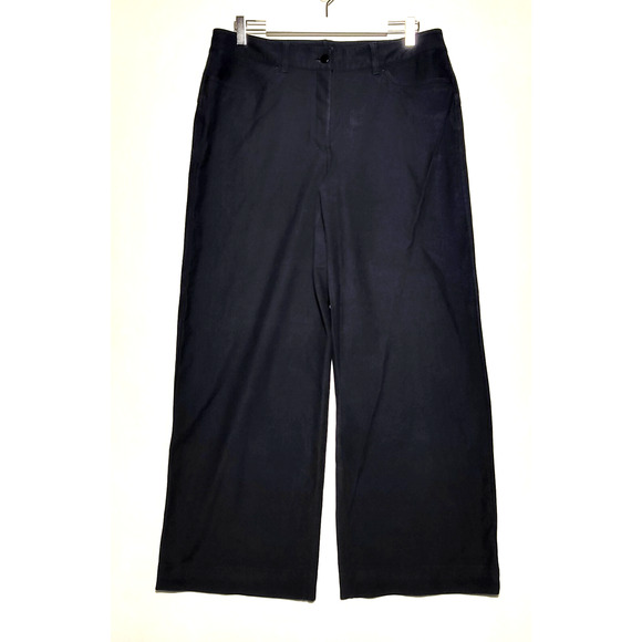 Lululemon Pants Womens 32 Black City Sleek 5 Pocket Wide Leg Utlitech - Picture 1 of 9